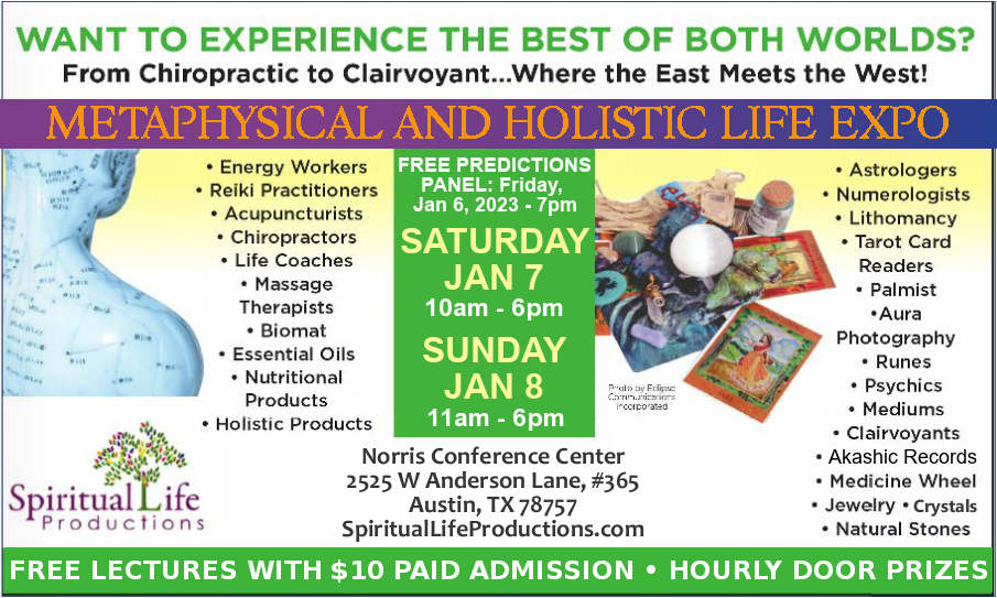 Austin Metaphysical and Holistic Life Expo - January 2023